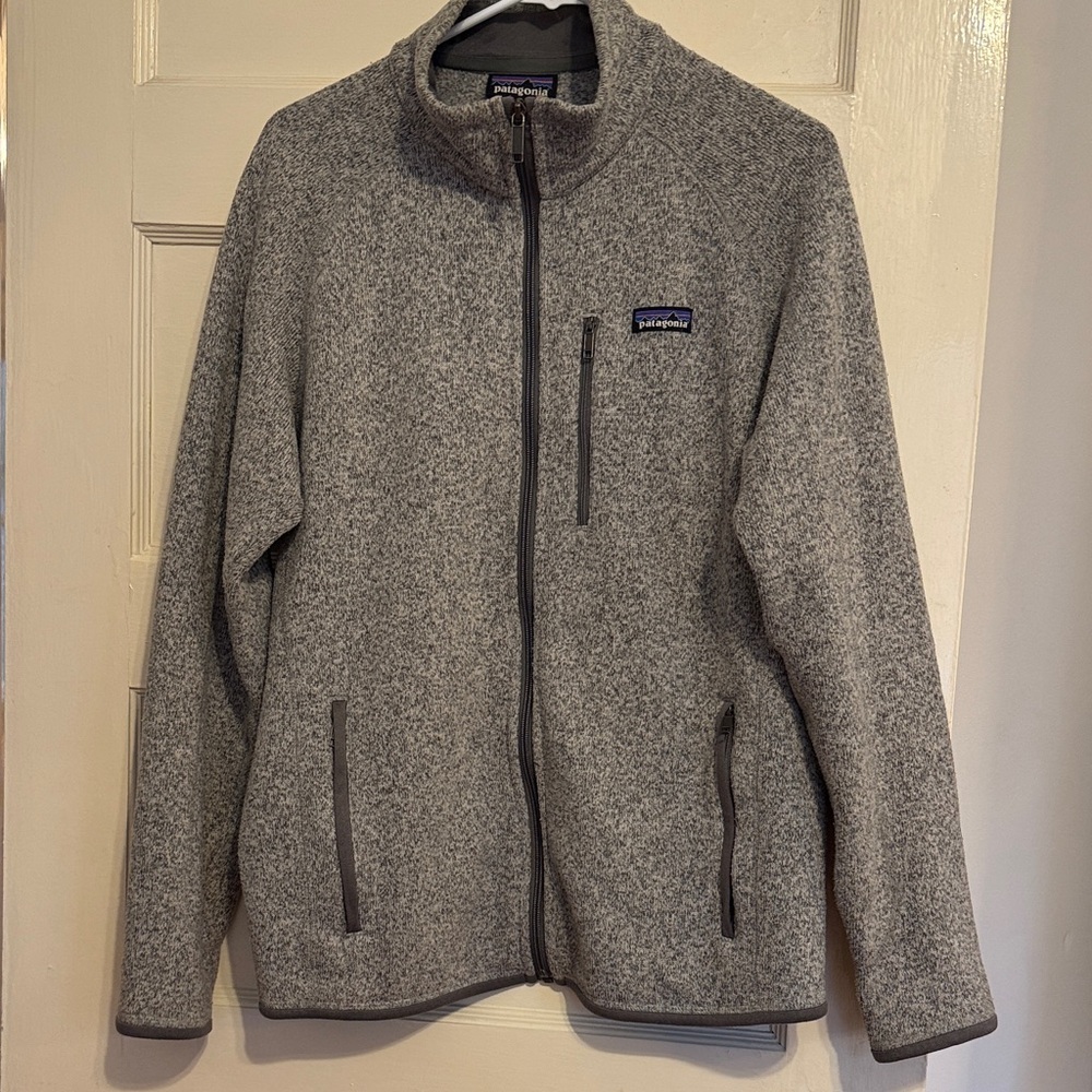 Patagonia Heather Gray Fleece Jacket